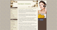 Desktop Screenshot of kosmetyki-mineralne.eu